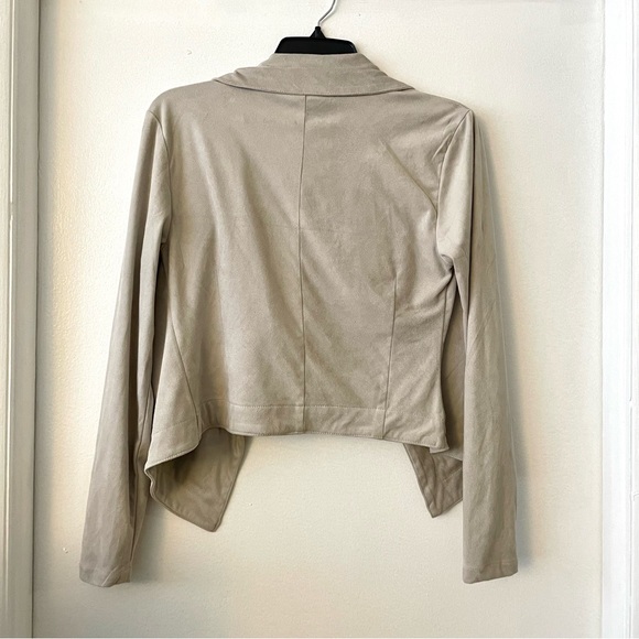 Romeo & Juliet Draped Faux Suede Jacket NWT - Picture 3 of 5